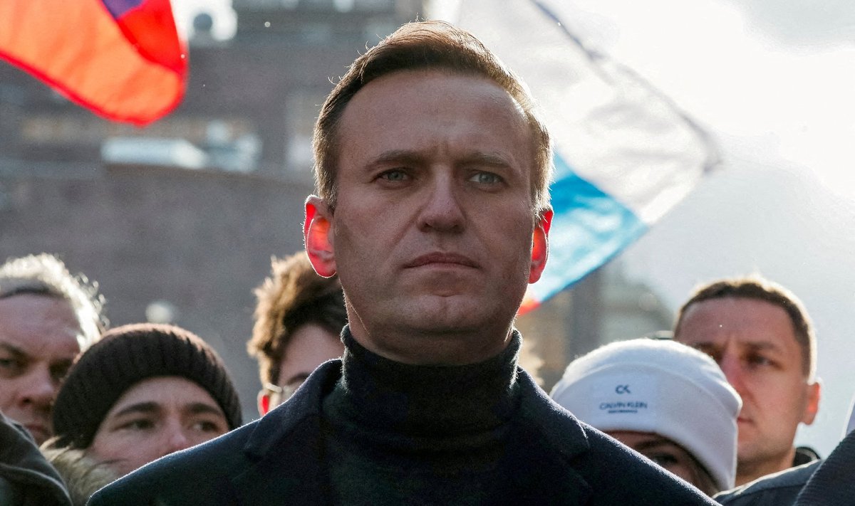Aleksei Navalnõi 2020. aasta veebruaris Boriss Nemtsovi mõrva 5. aastapäeva meeleavaldusel. Viimased kaks aastat on 46-aastane Navalnõi pidanud veetma Moskvast 200 km kaugusel karistuskoloonias. 