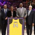 Esimene tunnustus paljudest: Lakers tõmbas Shaqi särgi lae alla