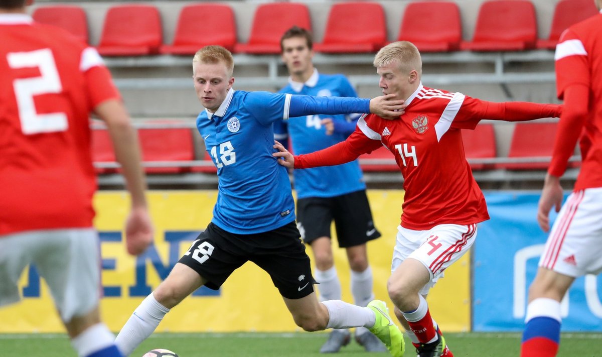 Eesti ja Venemaa U19 sõprusmäng.