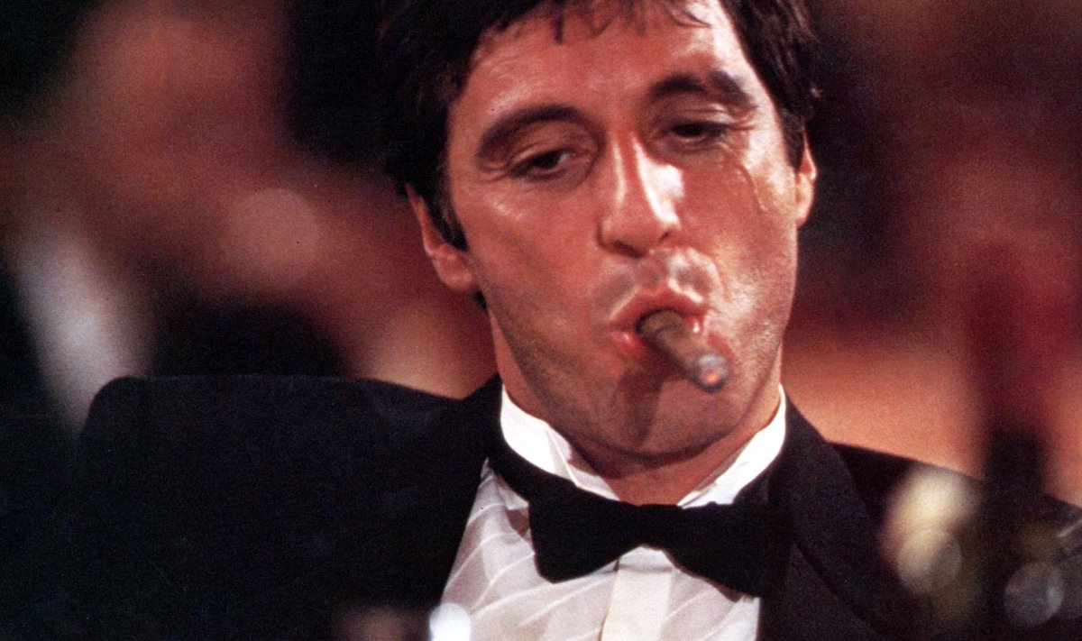 Al Pacino kehastab filmis „Scarface“ ("Arminägu") keskset tegelast, karismaatilist meest nimega Tony Montana.