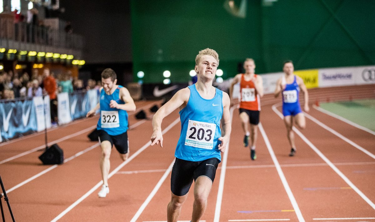 Päev pärast 200 meetri jooksus Eesti täiskasvanute meistriks tulekut sai Henri Sai (nr 203) teate, et Audentese spordikoolis on ta suunatud sisekonkursile.