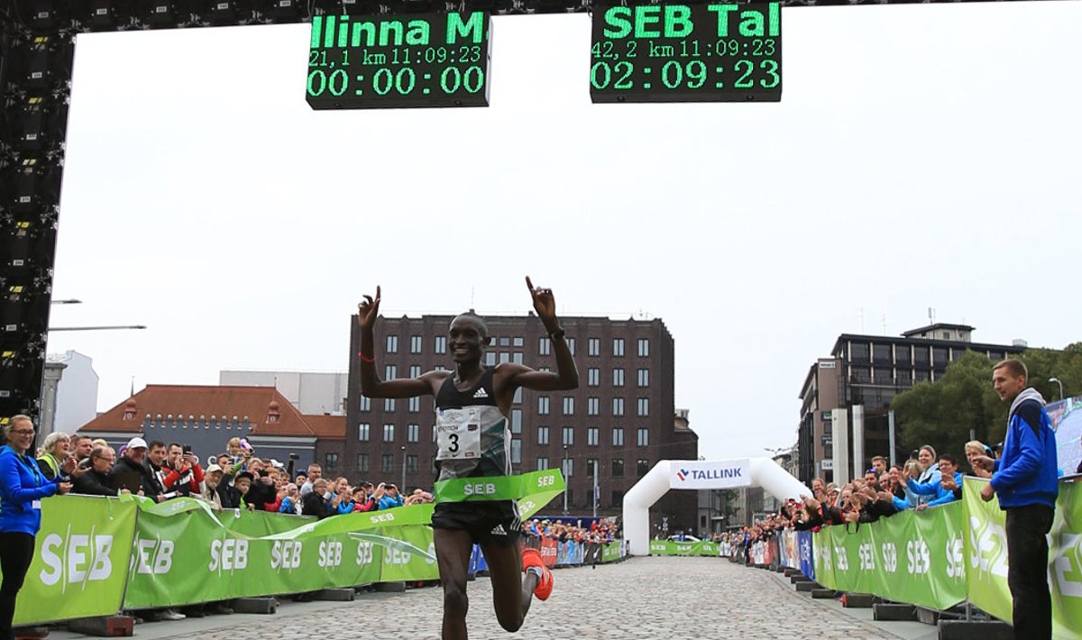 SEB Tallinna Maraton 2017, võitja Kiprotich Kirui
