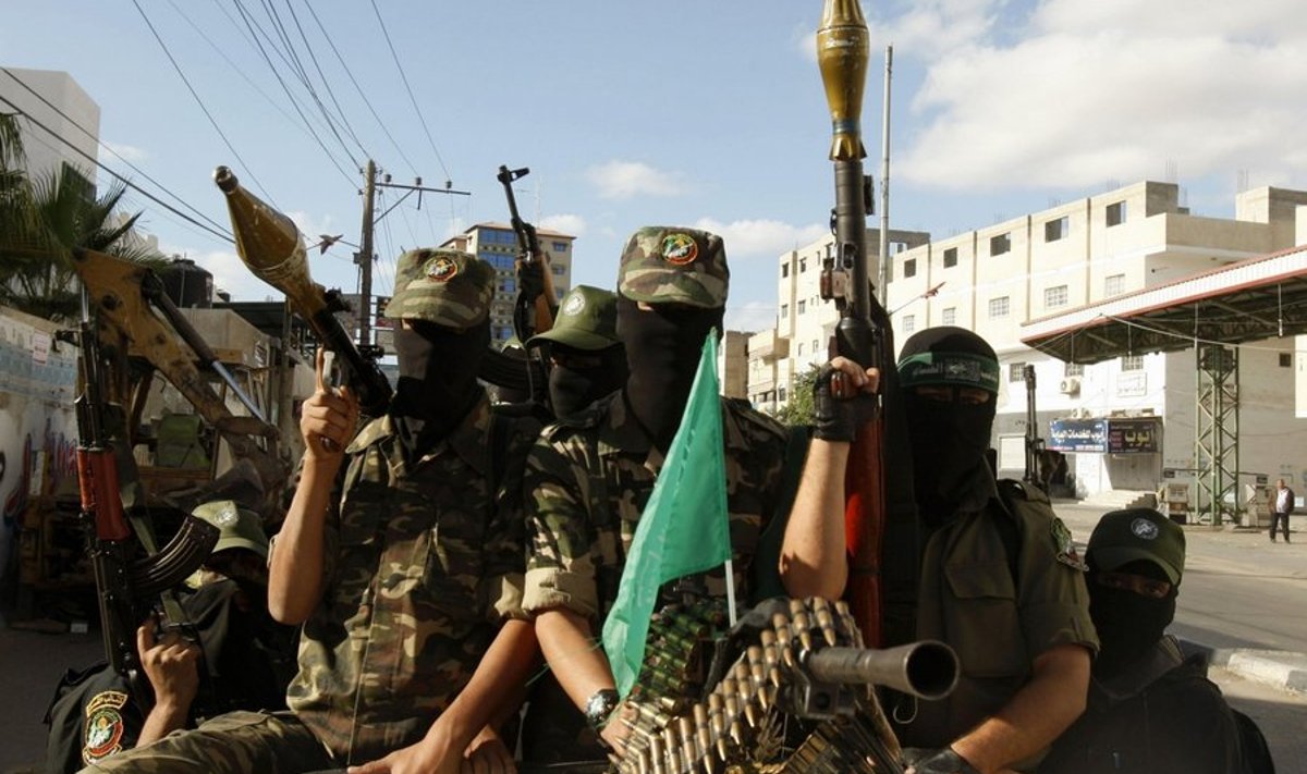 Hamasi võitlejad Gaza sektori lõunaosas