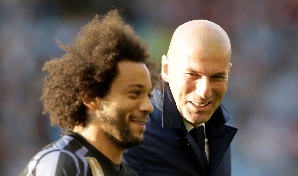Marcelo ja Zinedine Zidane Madridi Realis