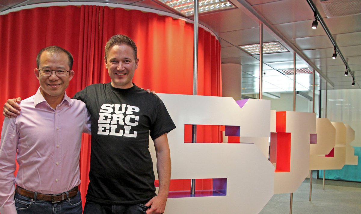 Tencenti ja Supercelli juhid Martin Lau ja Ilkka Paananen.