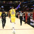 VIDEO | LeBron Clevelandis tagasi: marulised ovatsioonid ja Lakersi võit