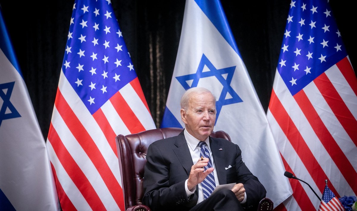 USA president Joe Biden kohtus Iisraeli peaministri Benjamin Netanyahuga, 18.10.2023