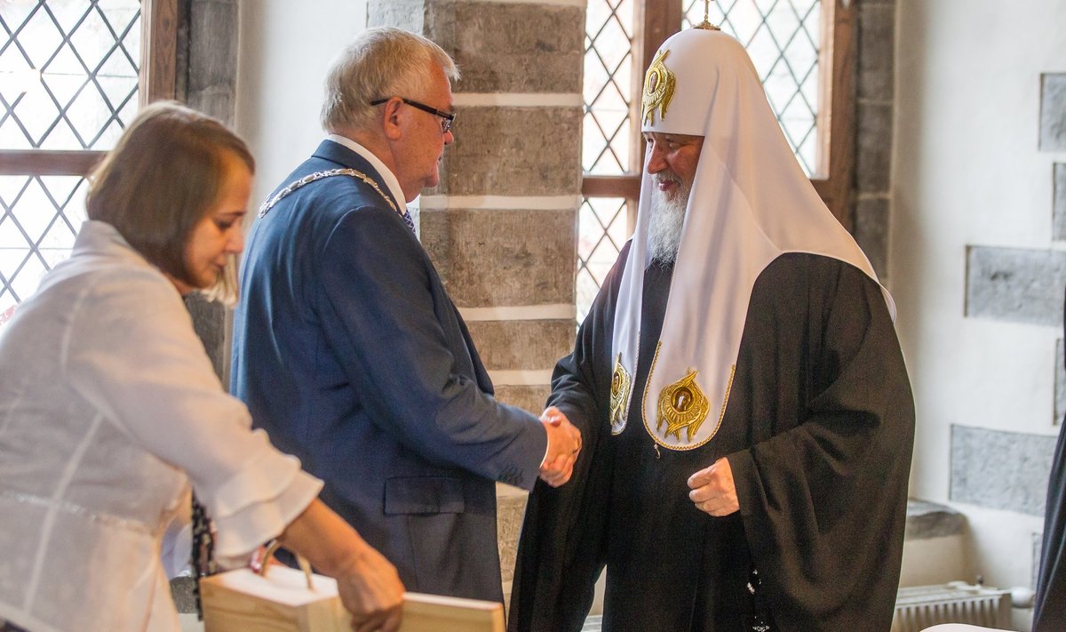 Patriarh Kirilli kohtus Tallinna visiidi ajal ka Edgar Savisaarega