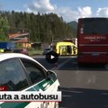 ВИДЕО: В Словакии автобус с эстонскими школьниками попал в ДТП, дети не пострадали