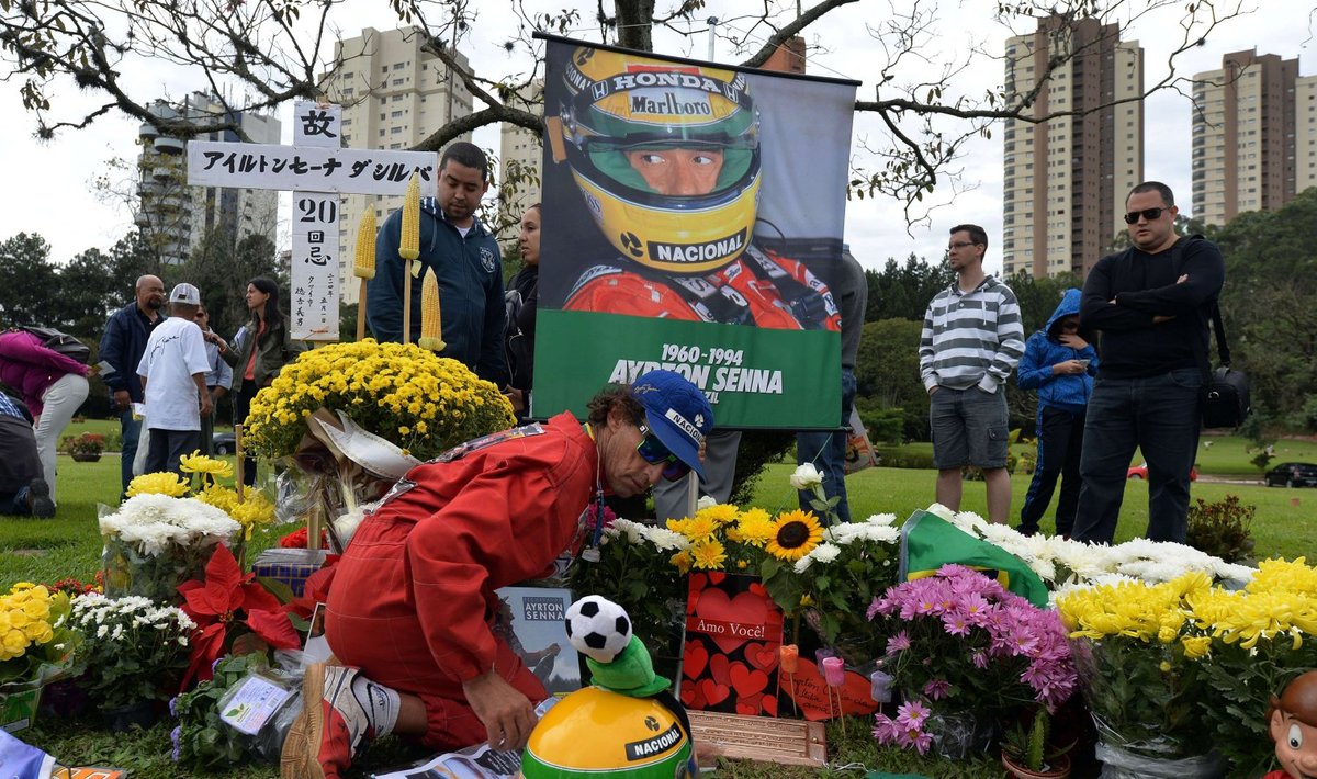 Ayrton Senna mälestamine Sao Paulos