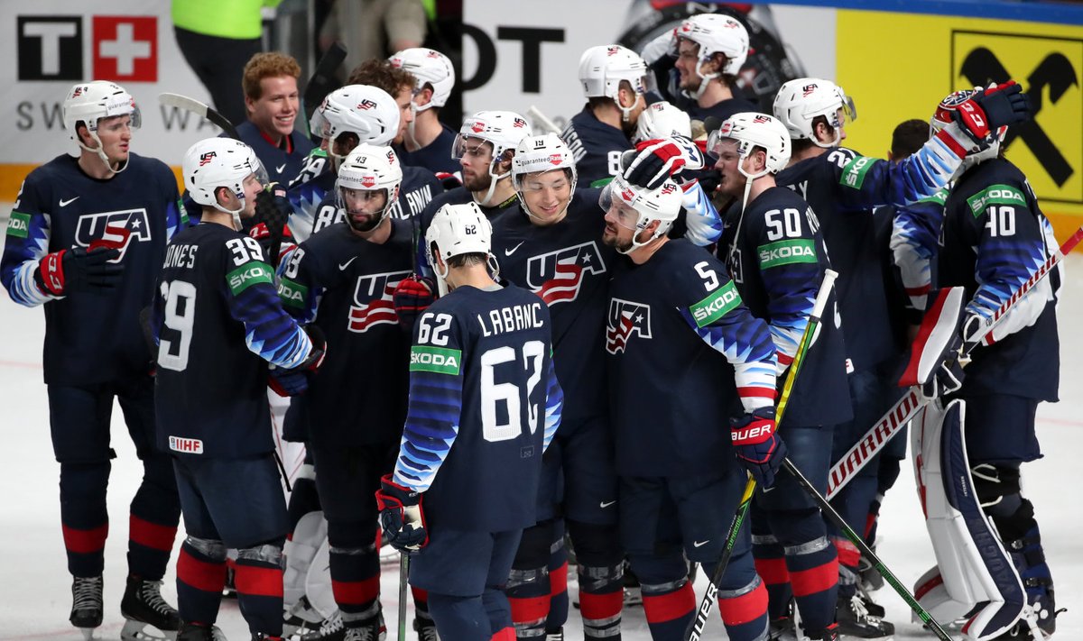USA jäähokikoondis lahkub MM-ilt pronksiga.