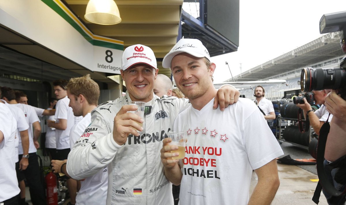 Michael Schumacher ja Nico Rosberg