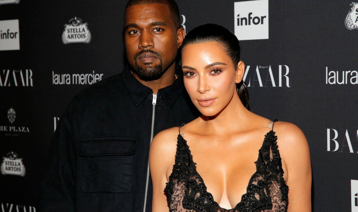 Kanye West ja Kim Kardashian aastal 2016