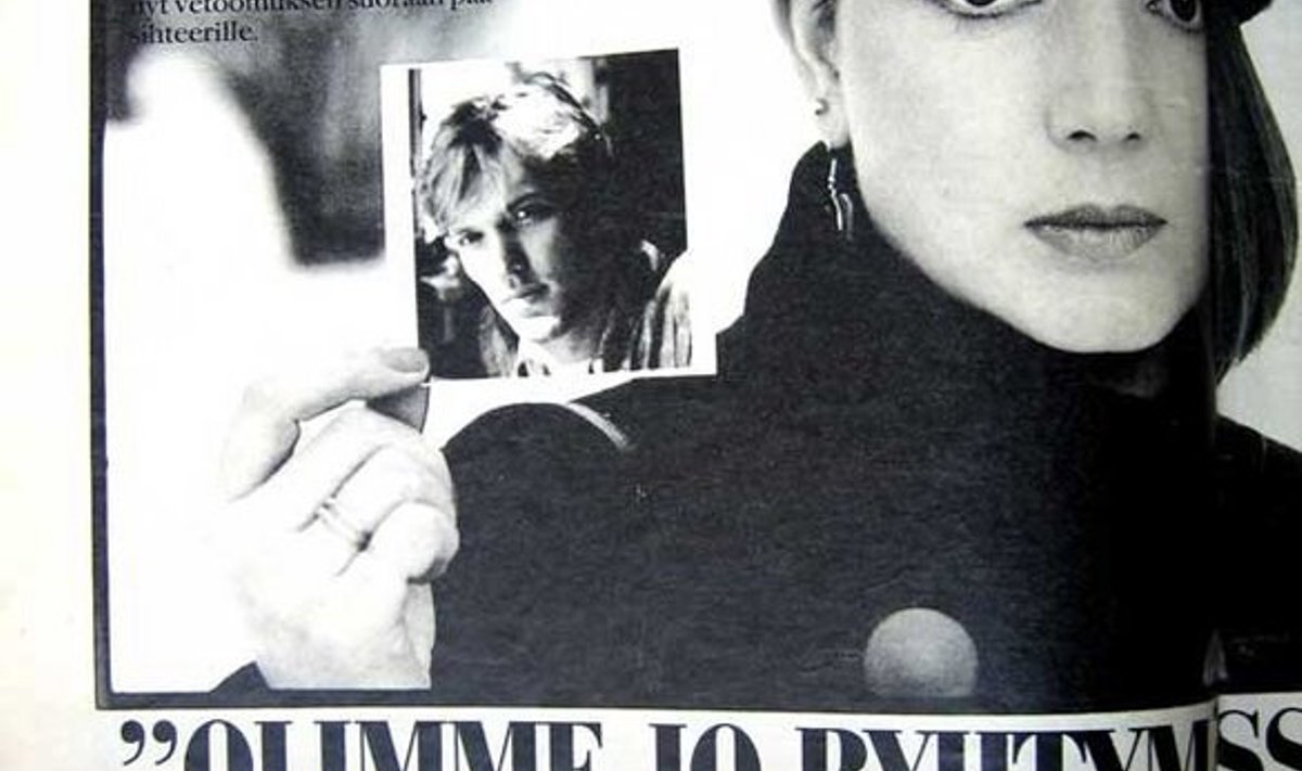 VAPPER NAINE: Soomlanna Ansa nõuab oma mehe lubamist Eestist enda juurde Turusse. 1988. aasta kevad, foto ajakirjast Seura.