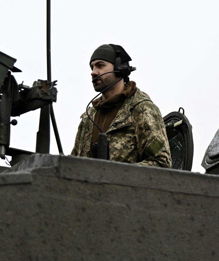 Ukraina sõjaväelane rindel Zaporižžja piirkonnas. Foto tehtud 12. veebruaril 2024.