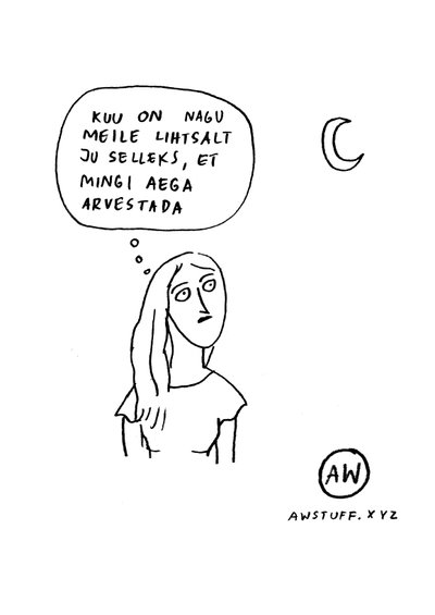 "Kuu". AW (Liisa Kruusmägi ja Janno Pikkat)