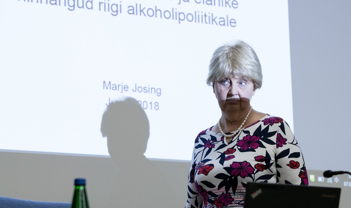 Marje Josing pidi tõdema, et karm aktsiisipoliitika pole loodetud alkoholi tarvitamise vähenemist kaasa toonud.