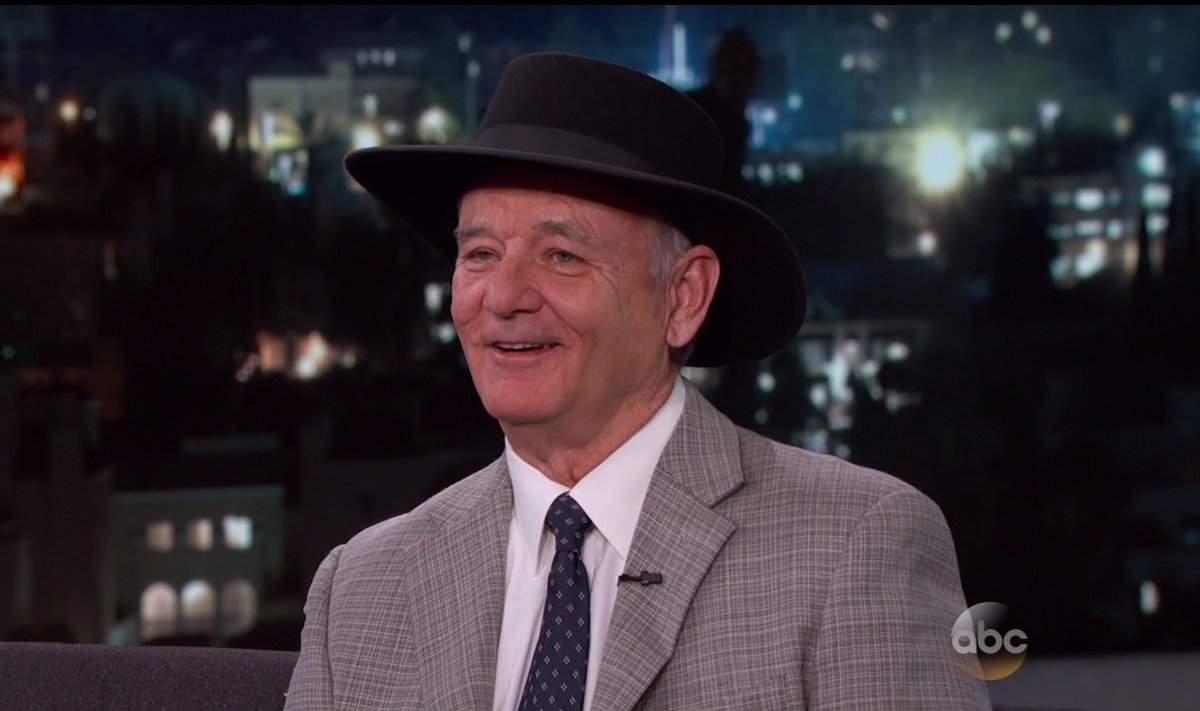 Bill Murray during an appearance on ABC's 'Jimmy Kimmel Live!'
