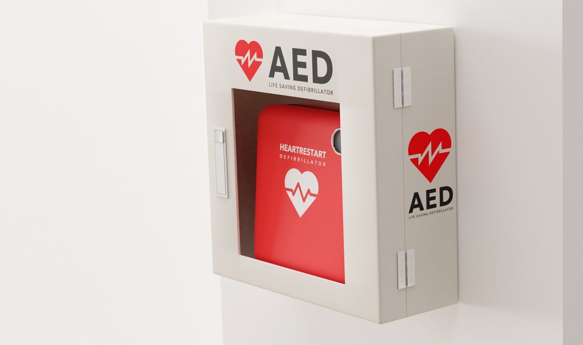 AED elustamisaparaat.
