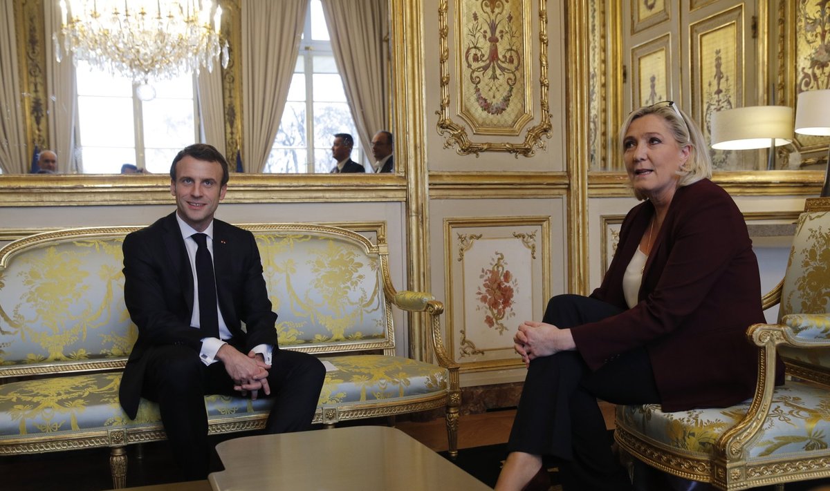 President Emmanuel Macron üritab Marine Le Peni valijaid üle lüüa ja paneb ta harjumatusse olukorda.