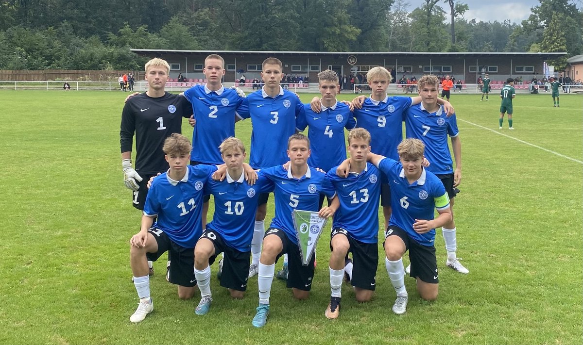 Eesti U16 jalgpallikoondis kaotas 0:1 Saksimaale.