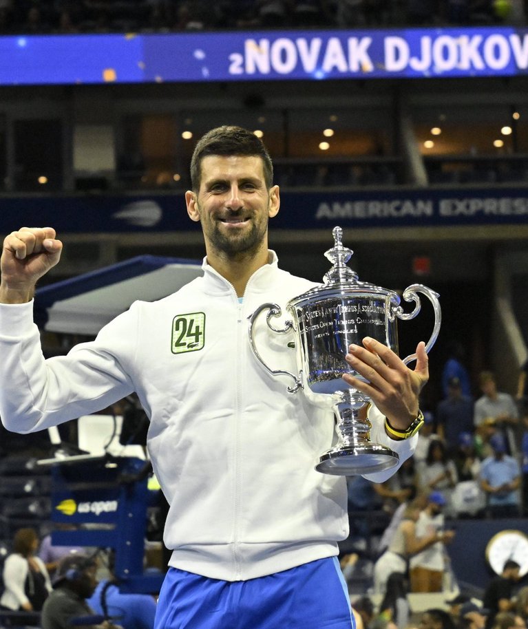Novak Djokovic võitis karjääri 24. suure slämmi turniiri.
