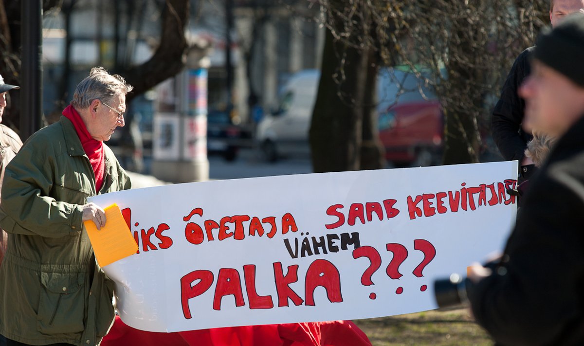 Palgalõhe meeleavaldus Tammsaare pargis