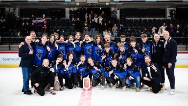 Юниорская сборная Эстонии по хоккею завоевала на домашнем ЧМ бронзовые медали 