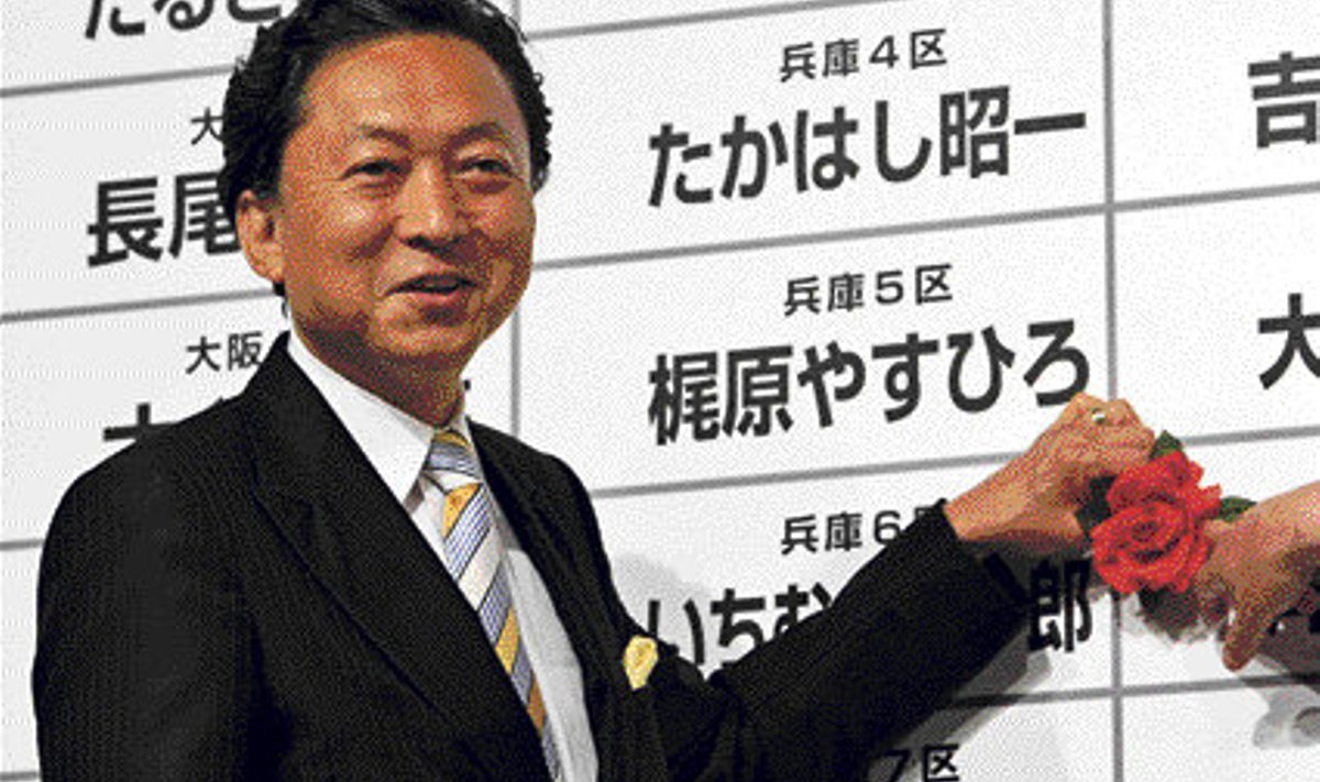 Valimised võitnud Demokraatliku Partei juht Yukio Hatoyama