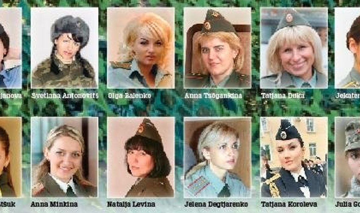 ÜKSKI ARMEE EI SAA LÄBI NAISTETA: Nende kaunitaride portreed on ilmunud Vene kaitseministeeriumi häälekandjas Krasnaja Zvezda.