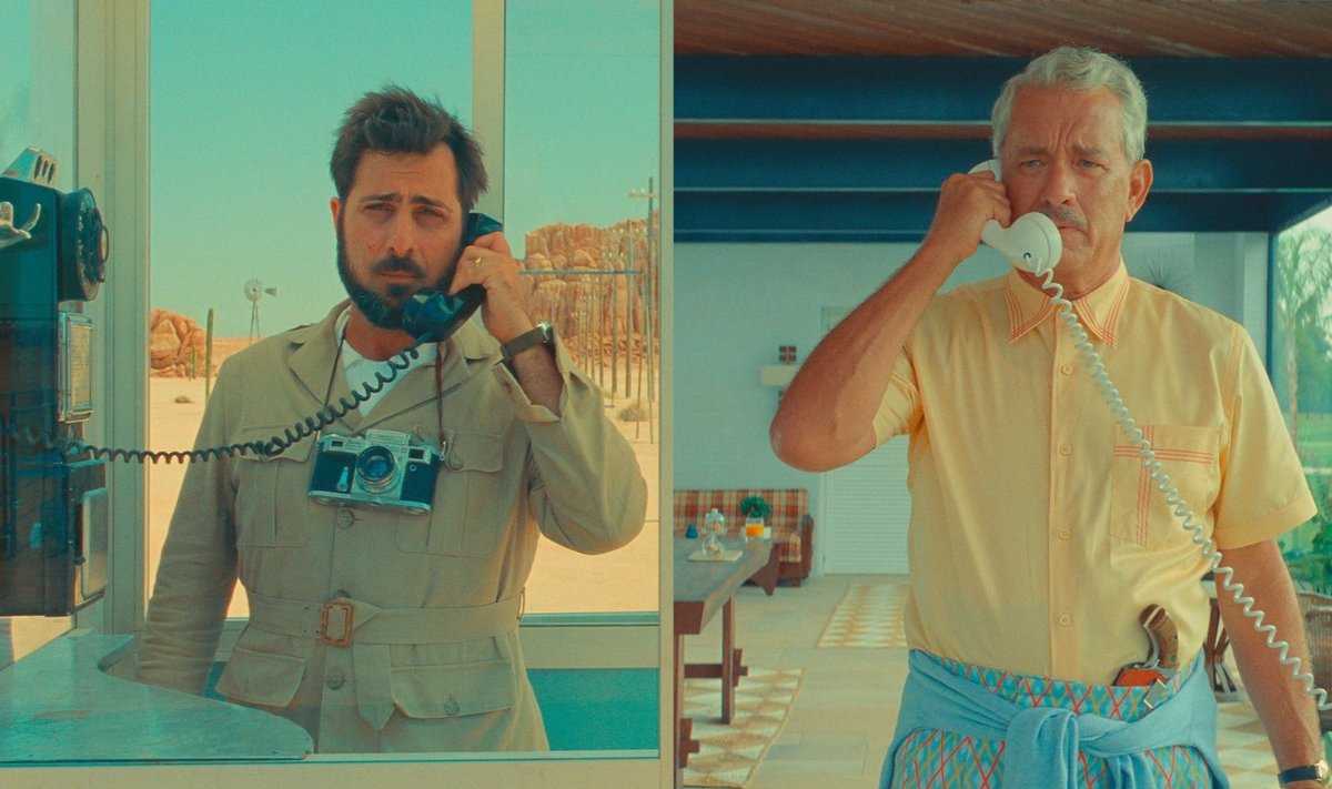 ASTEROID CITY: Filmi on teinud režissöör, kellel on hea suhe oma sisemise lapsega. Pildil Jason Schwartzman (Augie Steenbeck, vasakul) ja Tom Hanks (Stanley Zak).