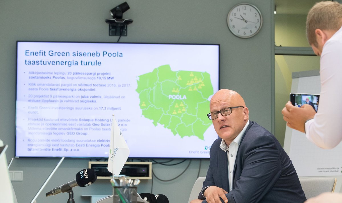 Aavo Kärmas Eesti Energia pressikonverentsil