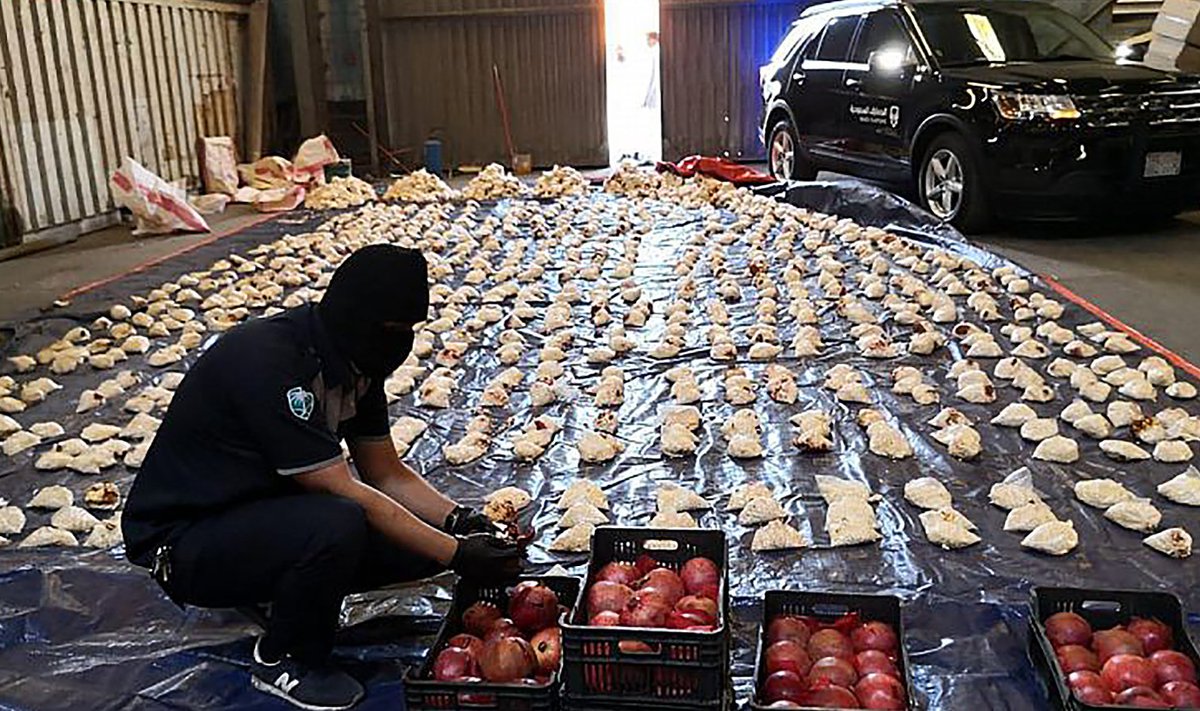 Saudi võimud said möödunud kuu lõpul granaatõunalastist kätte suure narkolaadungi. 