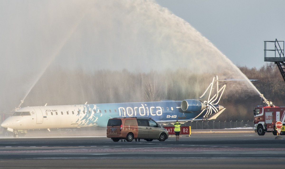Nordica värvides Bombardier saabumas esimest korda Tallinnasse