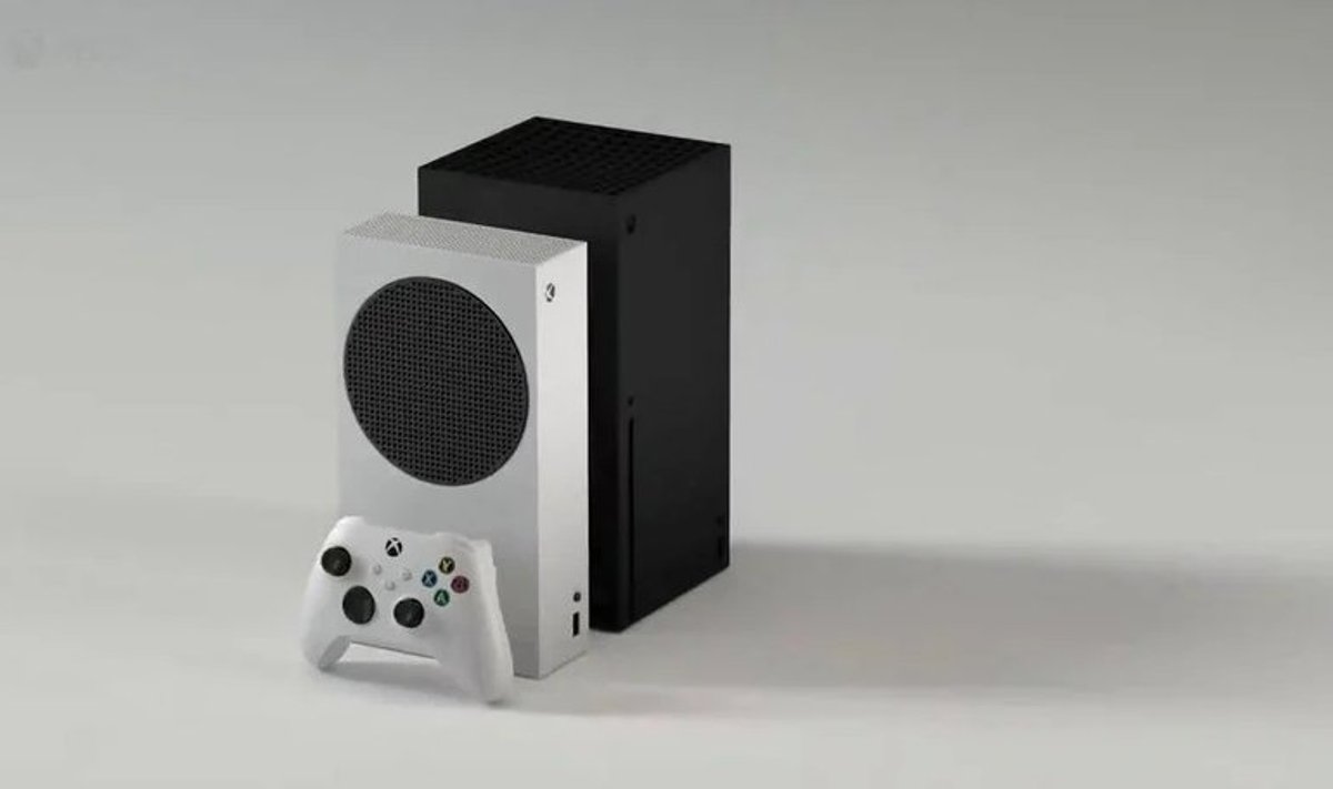 Eespool Xbox Series S koos puldiga, taga Series X (Tootja foto)
