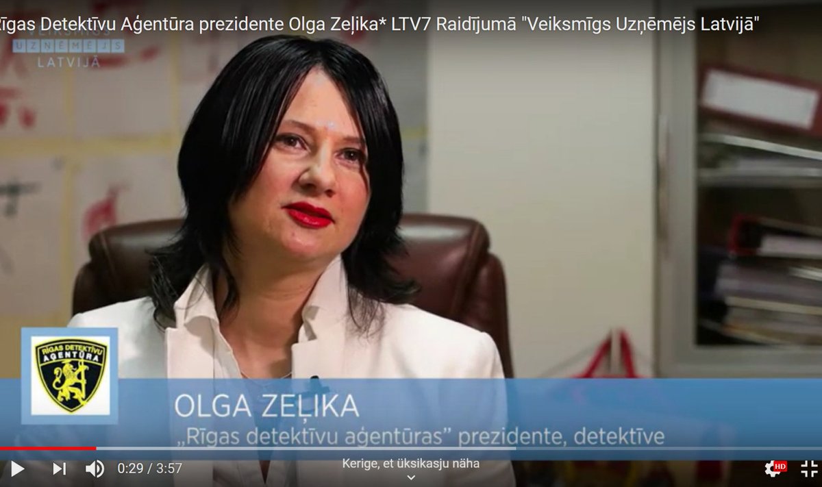 Olga Zelika LTV7 2018. aasta saates "Edukas läti ettevõtja"."