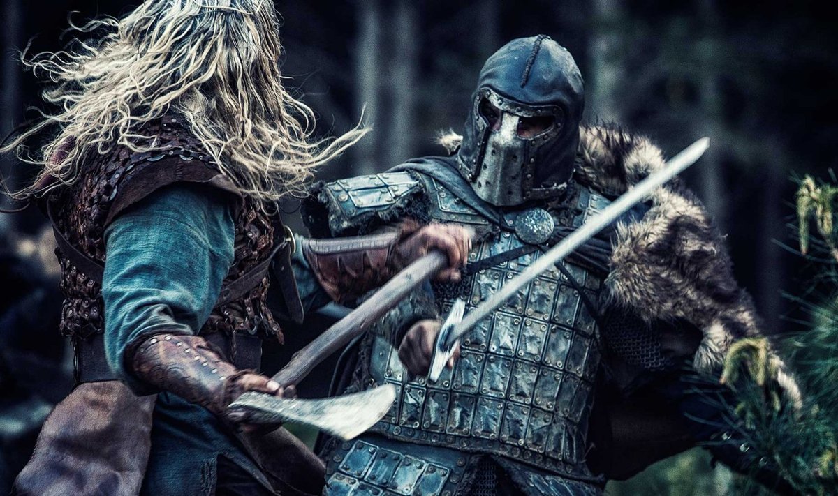 Viikingite elu illustreeriv kaader filmist "Northmen"