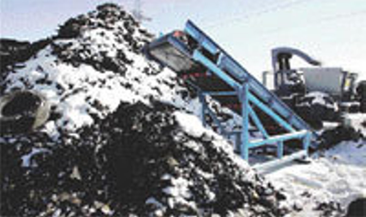 Kuusakoski rehvipurustusmasinast saaks aastas läbi lasta 10 000 tonni vanu rehve 