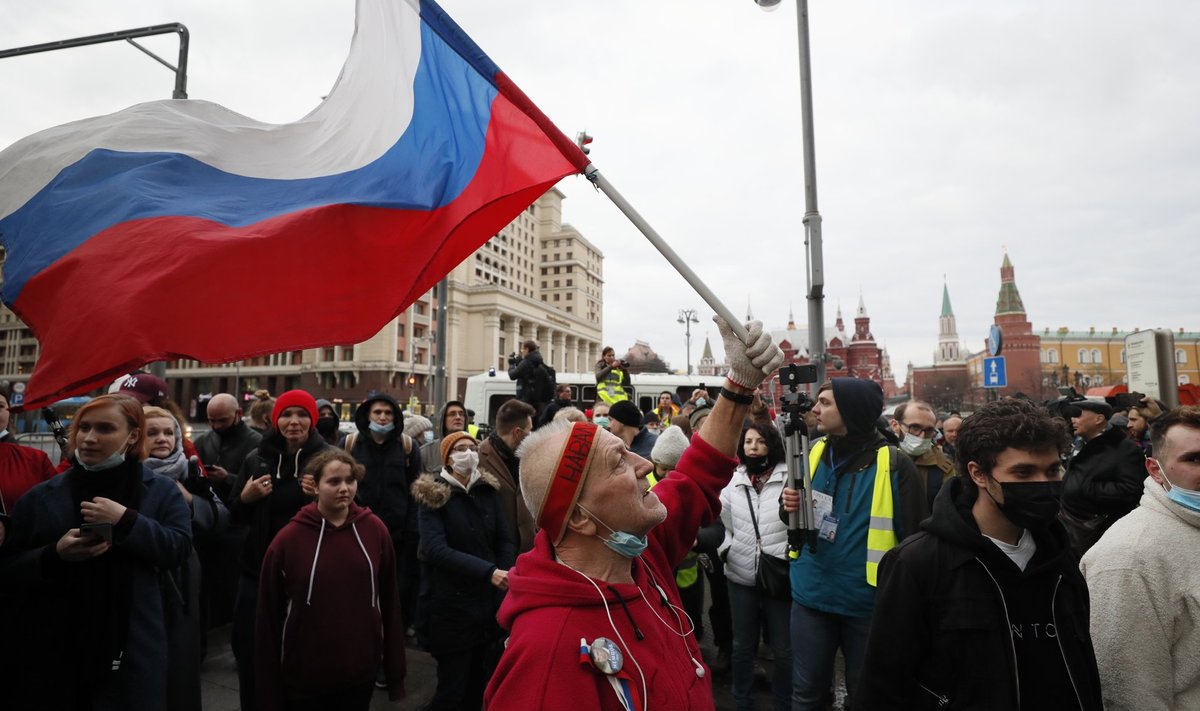 Eile kogunes Moskvas meelt avaldama mitu tuhat Aleksei Navalnõi poolehoidjat, kuid jaanuari meeleavaldusega võrreldes oli neid märgatavalt vähem.