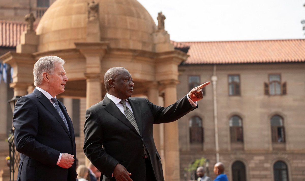 LAV-i presidendi Cyril Ramaphosa ootamatu avaldus langes kokku Soome presidendi Sauli Niinistö Pretoria-visiidiga.