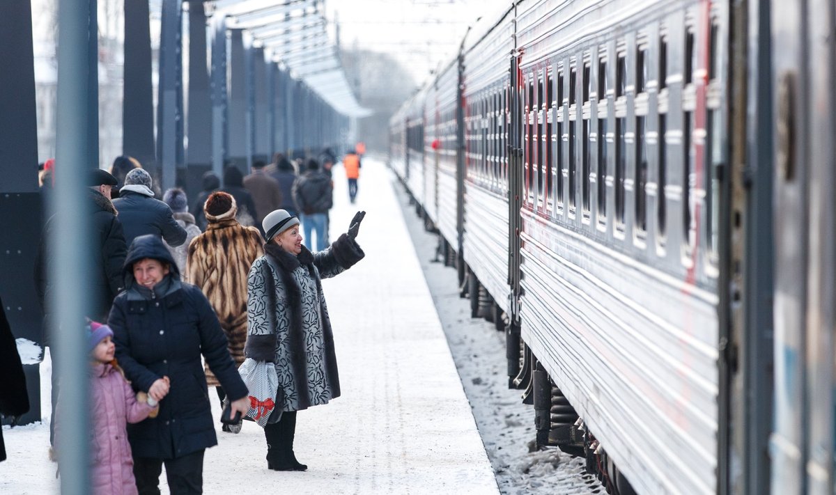 Vene turistide saabimine Tallinnasse