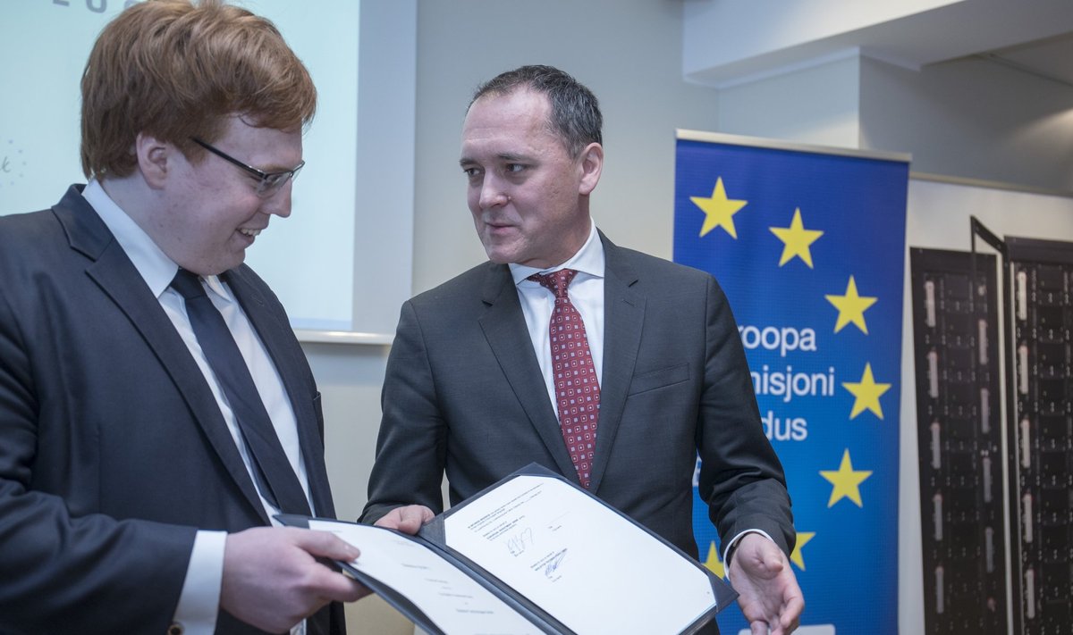 Skeleton Technologies ja Euroopa Investeerimispanga laenulepingu allkirjastamine.