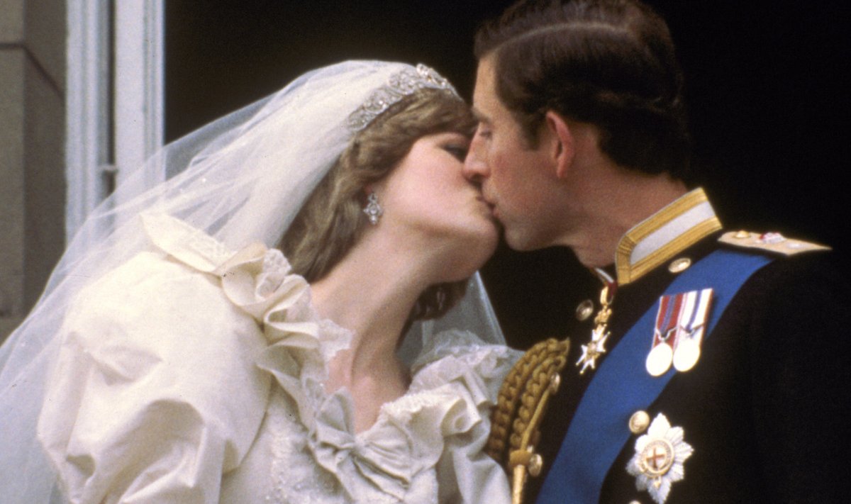 Printsess Diana ja prints Charles pulmapäeval