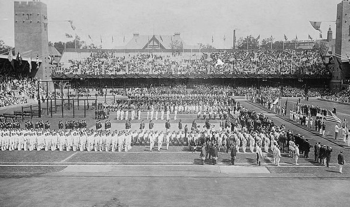 1912 olümpiamängude avamine Stockholmis