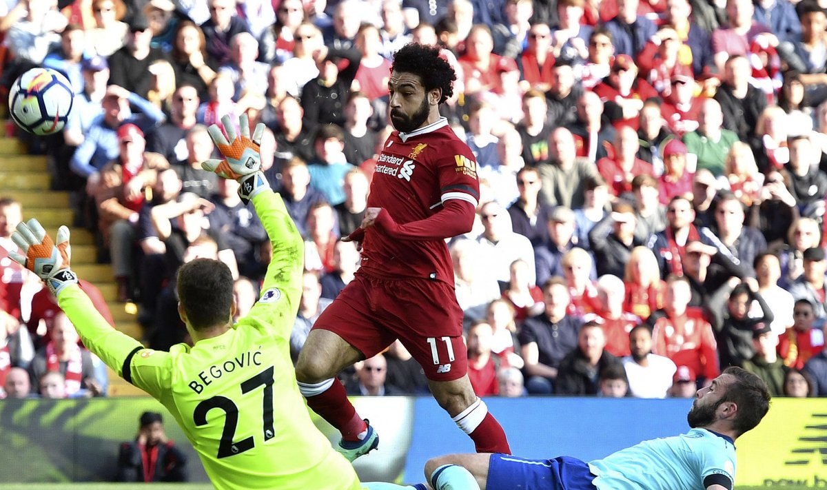 Mo Salah ohustamas Bournemouthi väravat