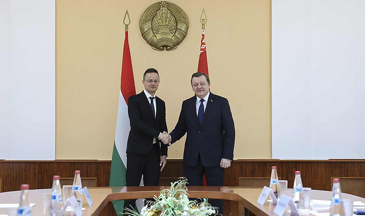 Ungari ja Valgevene välisministrid Péter Szijjártó ja Sergei Aleinik