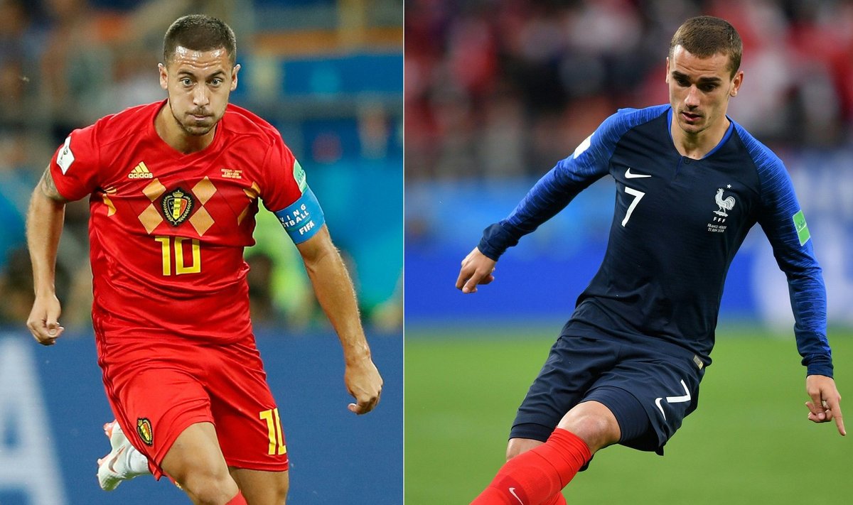 Belgia ründeäss Eden Hazard ja tema Prantsusmaa ametivend Antoine Griezmann kuuluvad oma ampluaas maailma absoluutsesse paremikku.