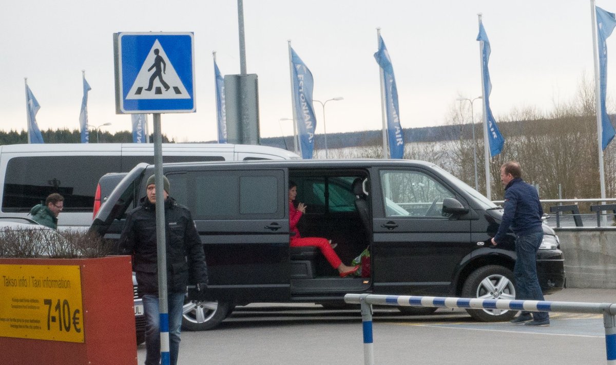 Hando Sutter märtsi lõpus Tallinna lennujaamas.