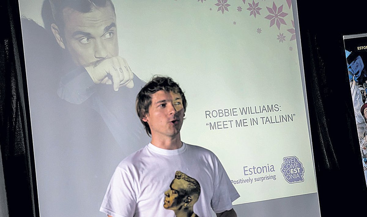 Peeter Rebane tutvustas eile koostöös EAS-iga Robbie Williamsi Eesti esinemist. Williams teeb oma suvetuuri ainsa ametliku kontsertfilmi Tallinnas.