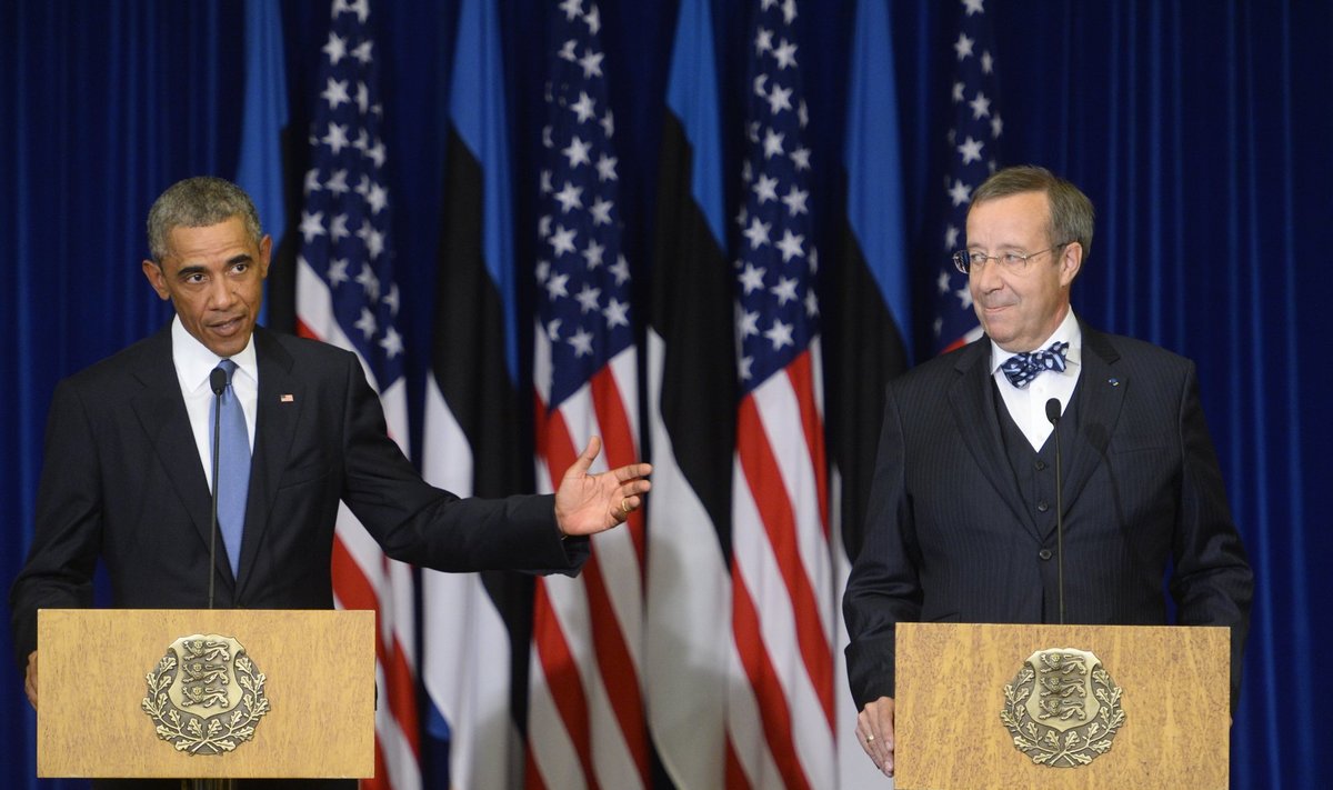 Barack Obama and Toomas Hendrik Ilves